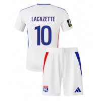 Stroje piłkarskie Olympique Lyonnais Alexandre Lacazette #10 Koszulka Podstawowej dla dzieci 2024-25 Krótki Rękaw (+ szorty)